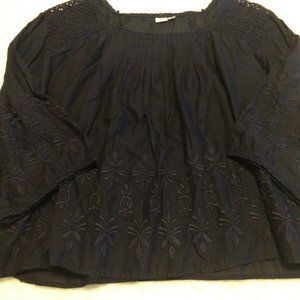 Gap Embroidered Peasant Top - Size L